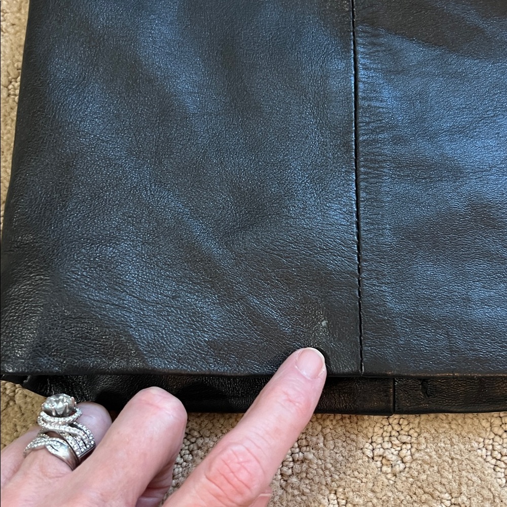 Vintage Y2K Wilson’s Black Leather Mini Skirt - Picture 9 of 10